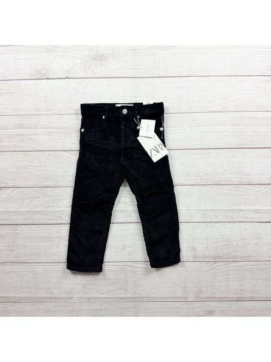 Zara Other - Zara Kids Black Corduroy Slim Fit Pants NWT 2-3